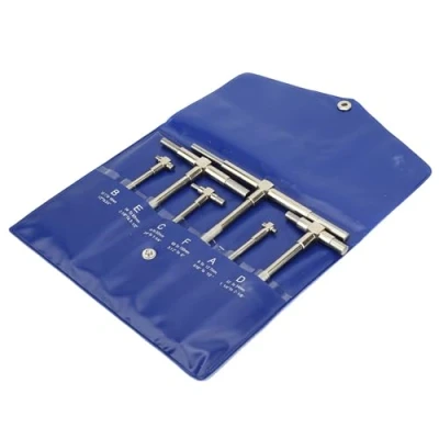 Afbeelding van 6 stks/set telescopische meter 8 150mm verstelbare binnendiameter gauge micrometer meetinstrumenten