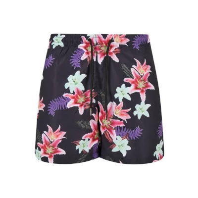 Afbeelding van Urban Classics Pattern Zwemshorts, Heren, Maat: XS, Dark jungle aop