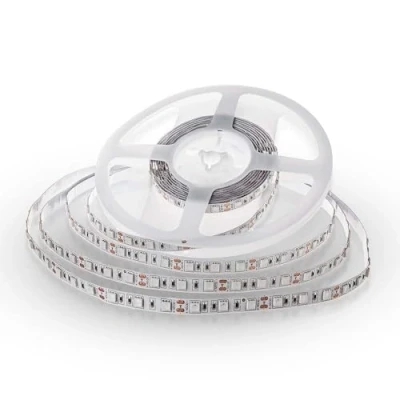 Afbeelding van V TAC Ledstrip voor gebruik binnenshuis, 11 W, 5 meter lang, SMD 5050, hoge helderheid, natuurlijk wit licht 4000 K, ledstrip, zelfklevend, thuis, keuken, slaapkamer, ruimtes 12 volt
