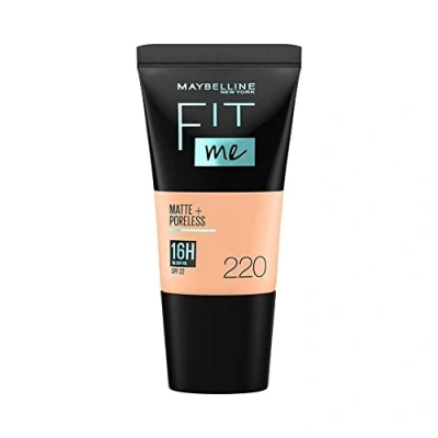 Afbeelding van Maybelline Fit Me Tube Foundation Matte + Poreless 16H Oil Control SPF22 220