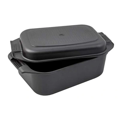 Afbeelding van Karcher Braadpan 2 in 1 (aluminium gieten, 8,7 liter, inductie, incl. deksel en ovenhandschoenen) zwart