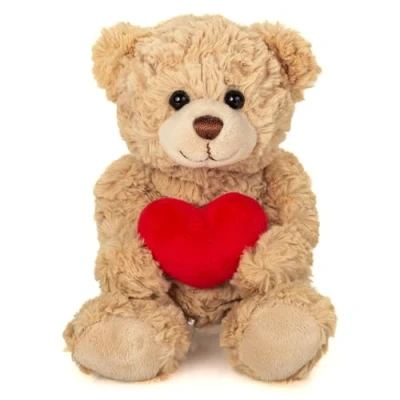 Afbeelding van Knuffel Teddybeer met Hartje Beige 20 cm