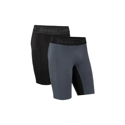 Afbeelding van Danish Endurance Compression 2 PACK Onderbroeken, Heren, Maat: Large, Grey