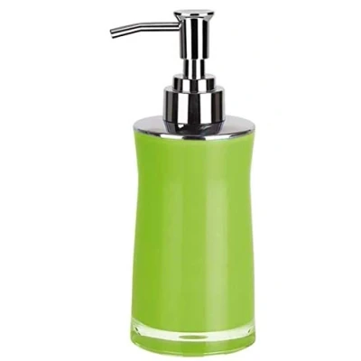 Afbeelding van Spirella Sydney Zeepdispenser met roestvrijstalen pomp, vloeibare zeepdispenser, acryl, 200 ml, duurzaam en robuust, groen