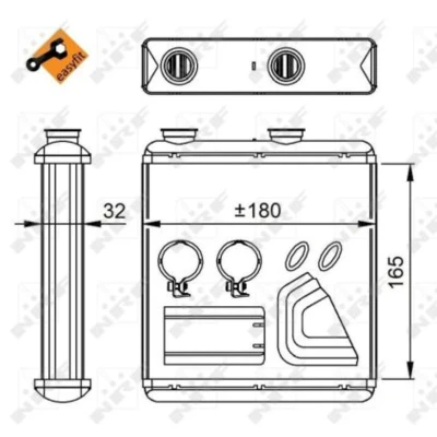Afbeelding van Kachelradiateur, interieurverwarming NRF 54298