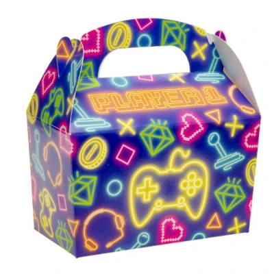 Afbeelding van Uitdeeldoosje Neon Gamer 12x12,5x6cm per 12 stuks