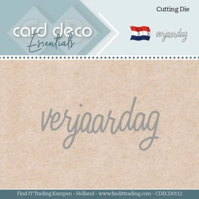 Afbeelding van Card Deco Essentials Dies Verjaardag
