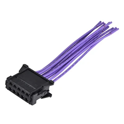 Afbeelding van Qiilu ventilatorweerstandsconnector, ventilatorweerstandsconnector en kabelboom voor Megane 02 16 7701209803 7701060001