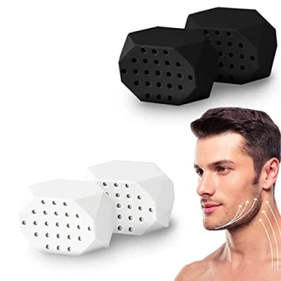 Afbeelding van Jawline Trainer, Kaakliner Nekversterkingsapparaat, kaaktrainer, nekgezicht, kauwgereedschap ter versterking en versteviging van kaak nek, 4 stuks, voor vrouwen mannen