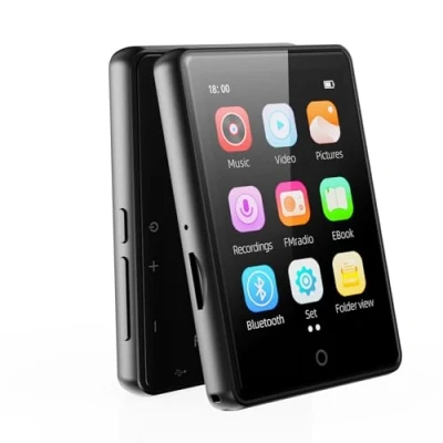 Afbeelding van 64GB MP3 speler met Bluetooth 5.3, draagbare luidspreker HiFi Lossless Sound Music, 2,8 in volledig touchscreen, FM radio, Voice Recorder, ondersteunt tot 128 GB TF kaart