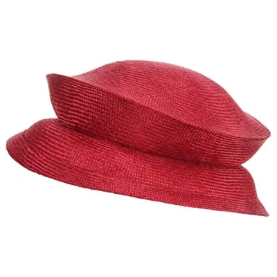 Afbeelding van Seeberger Sisal Hoed Dames One Size rood