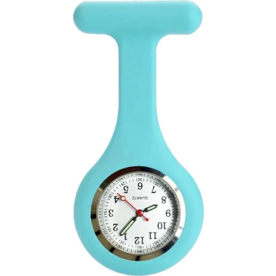 Afbeelding van Fako® Verpleegstershorloge Zusterhorloge Verpleegster Horloge Siliconen RVS Lumi Aqua
