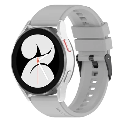 Afbeelding van Armband voor Huawei Watch GT2 46 mm, siliconen vervangende horlogeband compatibel met GT3/GT3 Pro/GT2 Pro, 22 mm (Lichtgrijs)