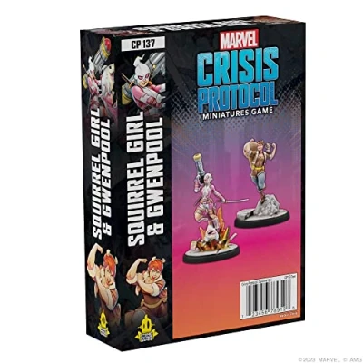 Afbeelding van Marvel Crisis Protocol Squirrel Girl &amp; Gwenpool Character Pack Miniaturen Battle Game Strategiespel voor Volwassenen Leeftijd 14+ 2 Spelers Gemiddelde speeltijd 90 minuten Gemaakt door