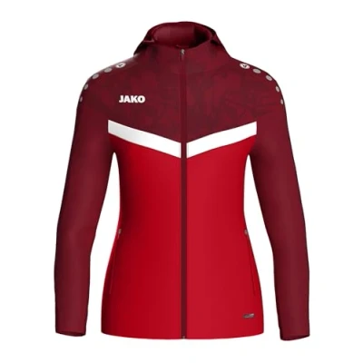 Afbeelding van Jako Iconic Jas Met Kap Dames Rood / Bordeaux Maat: 42
