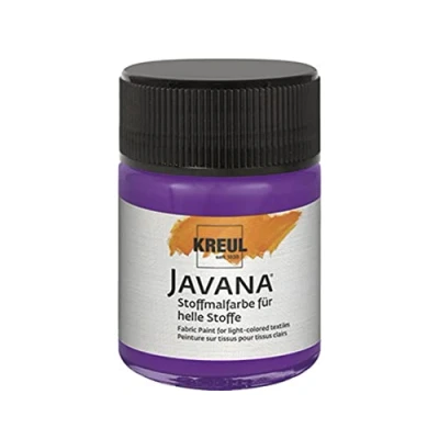 Afbeelding van Javana violet textielverf 50ml Voor licht en donker gekleurd textiel