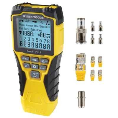 Afbeelding van Klein Tools Kabeltester VDV501 851 audio/video, netwerk, telecommunicatie, geel zwart