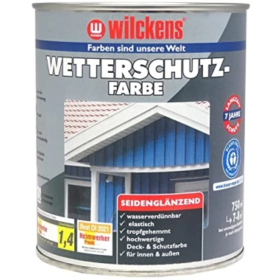 Afbeelding van Wilckens Weerbestendige verf zijdeglanzend, 750 ml, RAL 7016 antracietgrijs