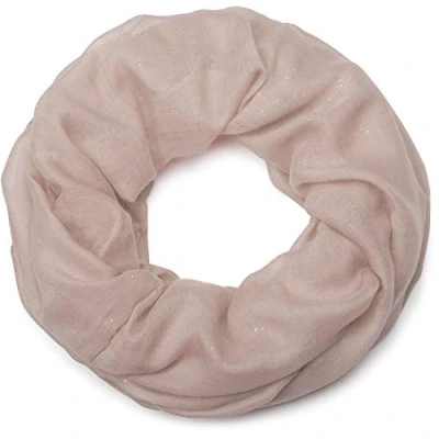 Afbeelding van styleBREAKER edele glinsterende lussen sjaal, effen kleuren, buissjaal, dames 01018090, Farbe:oude roos donker