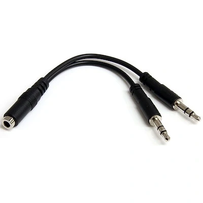 Afbeelding van StarTech.com 3.5mm 3 Pin Headset Splitter