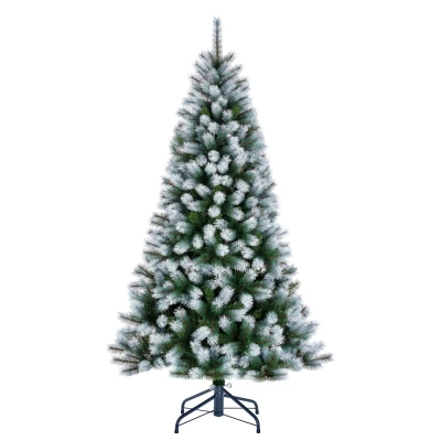 Afbeelding van Black Box Trees Kingston Kerstboom Frosted Kunstgroen 215x117 cm Groen