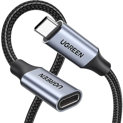 Afbeelding van Ugreen verlengkabel USB C 3.1 mannelijk / vrouwelijk 10Gb/s 1m grijs (US372)