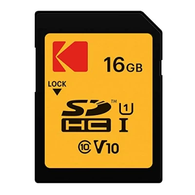 Afbeelding van Kodak 16 GB UHS I U1 V10 SDHC/XC SD kaart Geheugenkaart Leessnelheid max. 85MB/s Schrijfsnelheid 25MB/s Max Opslag van Full HD video&#039;s en High Definition foto&#039;s Card