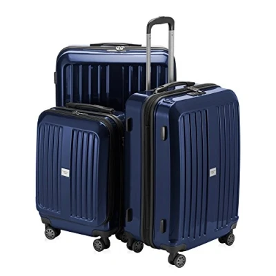 Afbeelding van Hoofdkoffer XBERG koffer hard shell trolley, Set, donkerblauw