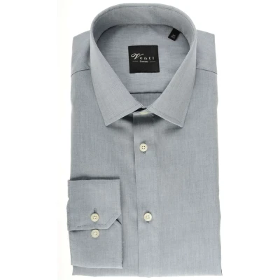 Afbeelding van Venti Modern FIT Zakelijk overhemd, Heren, Maat: 45, Silver