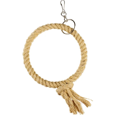 Afbeelding van Duvoplus Speelgoed Voor Dieren Vogel Ringtouw In Sisal Xs 36x17x4cm Beige 1st