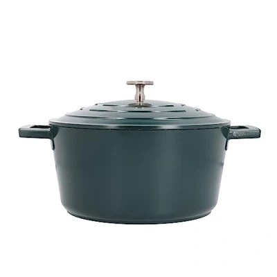 Afbeelding van MasterClass Medium braadpan met deksel 4 l/24 cm, licht gegoten aluminium, inductiekookplaat en ovenbestendig, jagergroen