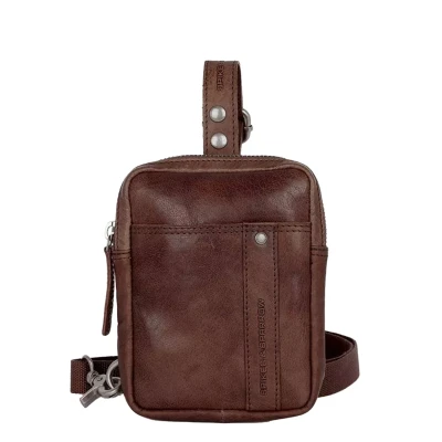 Afbeelding van Spikes &amp; Sparrow Schoudertas, Heren, Maat: One Size, Darkbrown