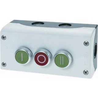 Afbeelding van Eaton rmq titan m22 drukknopkast compleet knop groen i 1m 1v rood o ii afm beh b 153mm h 80mm d 56mm 216532