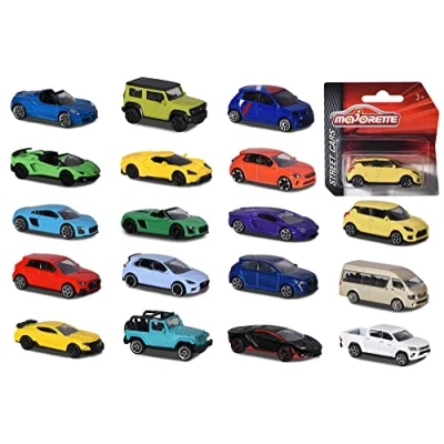Afbeelding van Majorette 212053051SDN auto&#039;s, 18 verschillende modellen metalen auto&#039;s met vrijloop, verkrijgbaar in en kleuren, 1:64, L: 7,5 cm, vanaf 3 jaar, willekeurige keuze