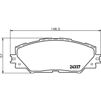 Afbeelding van Remblokkenset, schijfrem HELLA PAGID 8DB 355 006 871