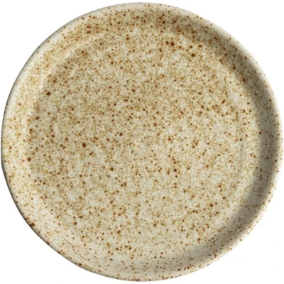 Afbeelding van Olympia Canvas ronde borden met smalle rand crème 18cm (6 stuks)