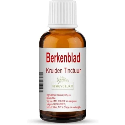 Afbeelding van Berkenblad tinctuur 100 ml Herbes D&#039;elixir