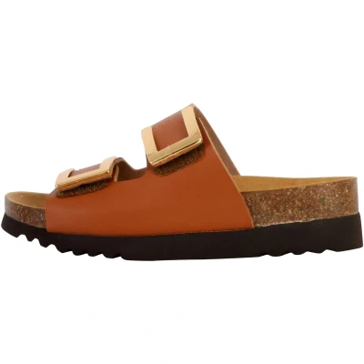 Afbeelding van Scholl À Enfiler Monterey Straps Muiltjes, Dames, Maat: 41, Camel Kunststof