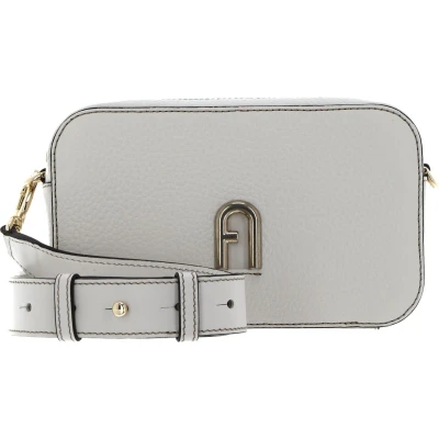 Afbeelding van FURLA Leren Schoudertas Avondtas Primula Mini Crossbody Marshmallow Crème