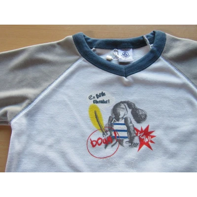 Afbeelding van Petit Bateau Pyjama voor jongen Velour Boum 4 jaar 102