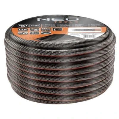 Afbeelding van NEO TOOLS Professionele tuinslang 6 laags, 1/2 &quot;of 3/4&quot; PVC, versterkt met polyester kruis en tricotstof Food Safe: geschikt voor drinkwater verschillende ontwerpen