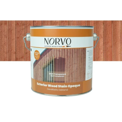 Afbeelding van Wovar Norvo Gevelverf Mat Transparant Gevelbeits 2,5 liter
