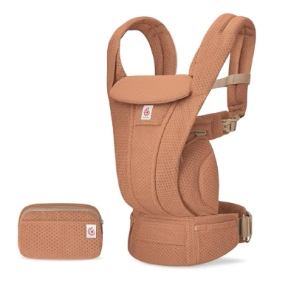 Afbeelding van Ergobaby Omni Deluxe alles in één draagzak voor pasgeborenen vanaf de geboorte tot 20 kg, ergonomische 4 positie mesh rugdrager reissysteem, Canyon Clay