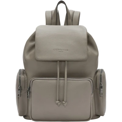 Afbeelding van LIEBESKIND BERLIN Leren Vrije tijd Rugzak Maia Sheep Natural Backpack Neutral Gray Taupe