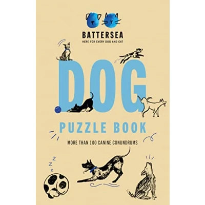 Afbeelding van Battersea Dogs and Cats Home dog Puzzle Book: Includes crosswords, wordsearches, hidden codes, logic puzzles a great gift for all lovers!