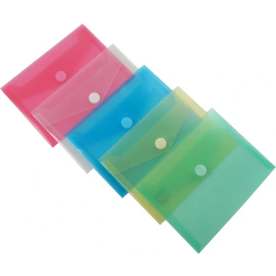 Afbeelding van EXXO HFP #90900 A7 Documentenmap Landschap model Klitsluiting Assorti kleuren 10 stuks (1 pak @ stuks)