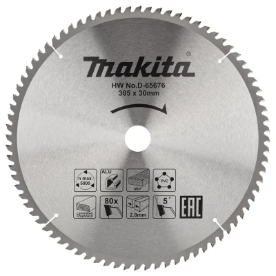 Afbeelding van Makita Zaagblad Multi 305X30 80T 5G D 65676