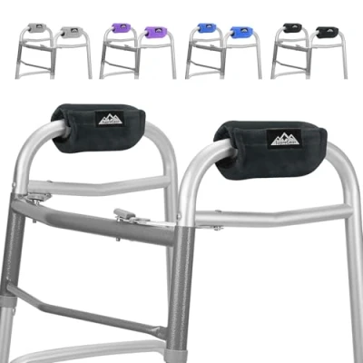 Afbeelding van supregear Walker Handgrepen (2 Stuks), Ademend Zacht Kussen Comfortabel Gewatteerd Handvat Covers Rollator Grip Pads voor Kruk Rolstoel, Antislip Mobiliteit Accessoire