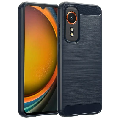 Afbeelding van Samsung Galaxy Xcover 7 Hoesje Siliconen en TPU (zacht) imoshion Softcase/Backcover Donkerblauw Telefoonhoesje