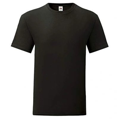 Afbeelding van Fruit of the Loom Iconic T Heren shirt, 3 stuks, maat S 5XL, zwart, XL